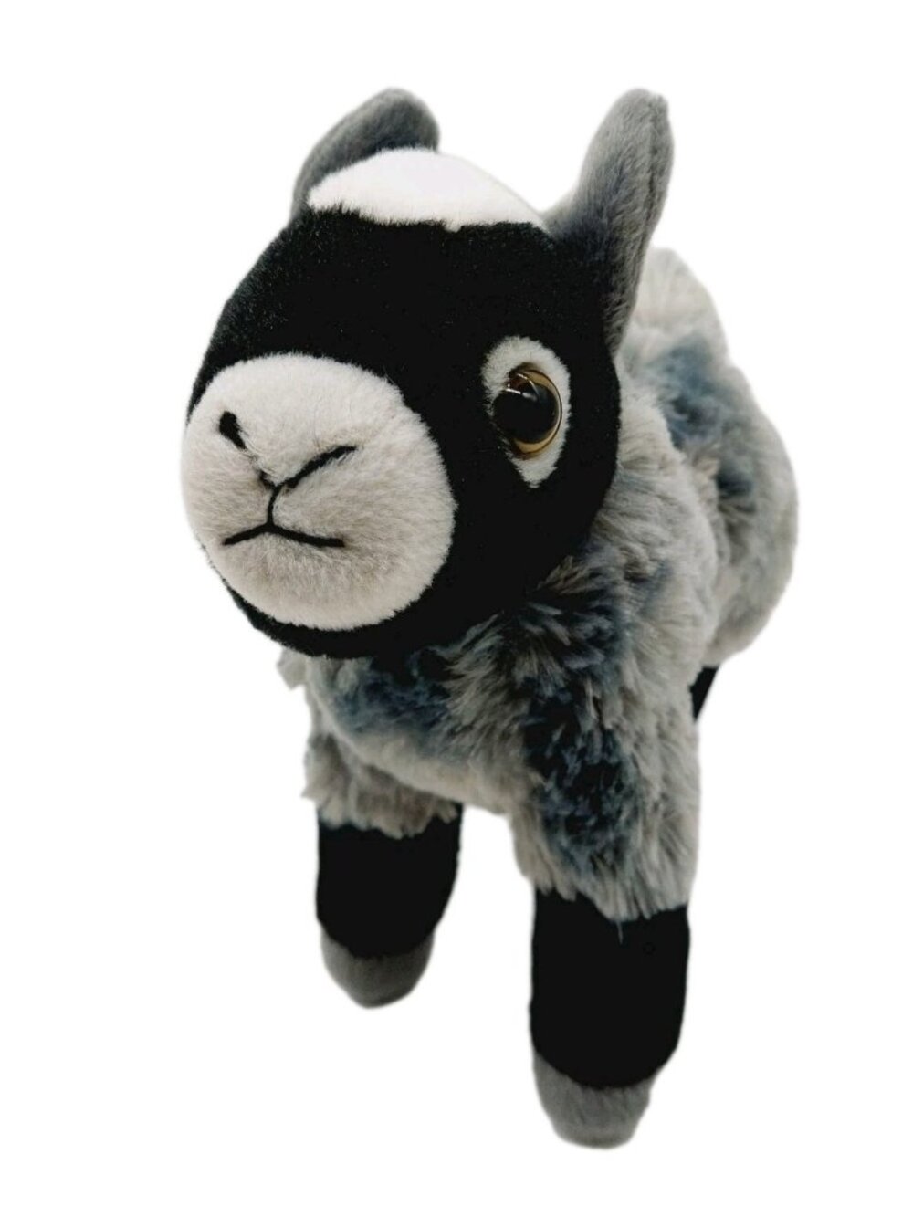 Wild Republic Goat Plush Cuddlekins Small Kid Soft Stuffed Animal Gray 8” 2017
